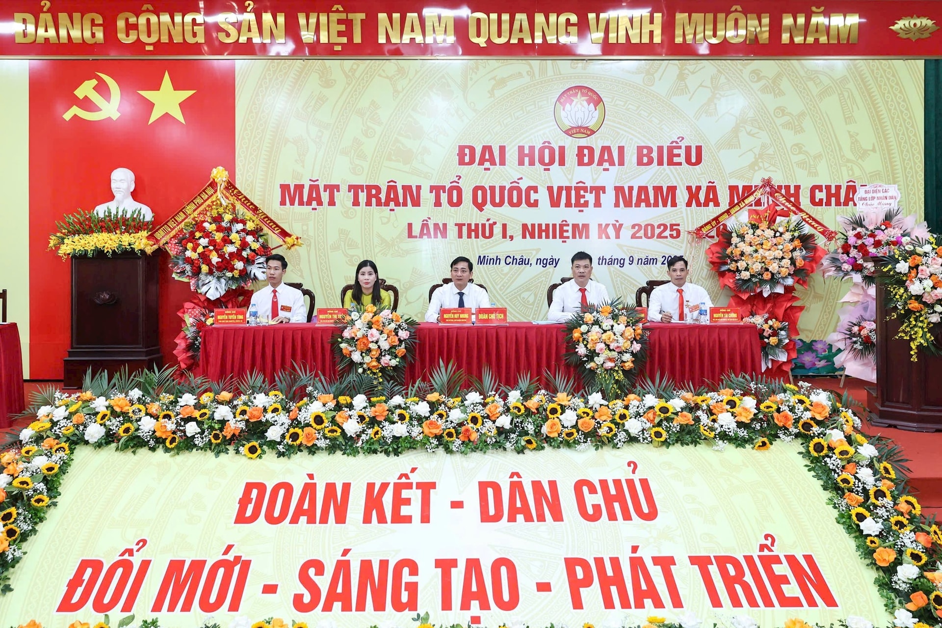 Uỷ ban MTTQ Việt Nam xã Minh Châu: “Đoàn kết - Dân chủ - Đổi mới - Sáng tạo - Phát triển“ - ảnh 1