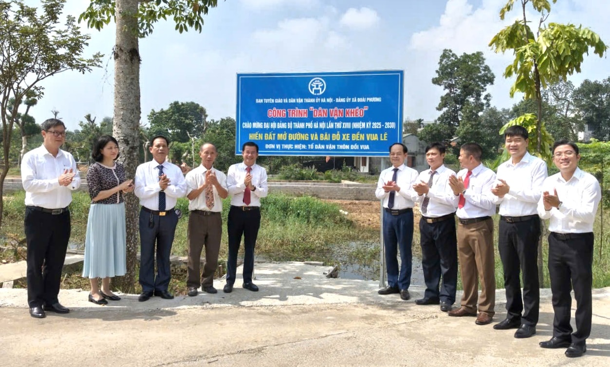 Những công trình “Dân vận khéo” chào mừng Đại hội đại biểu Đảng bộ thành phố Hà Nội lần thứ XVIII - ảnh 4