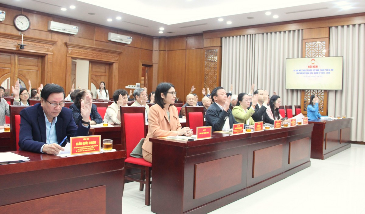 MTTQ Việt Nam thành phố Hà Nội thông qua các nội dung chương trình Đại hội khóa XVIII - ảnh 2