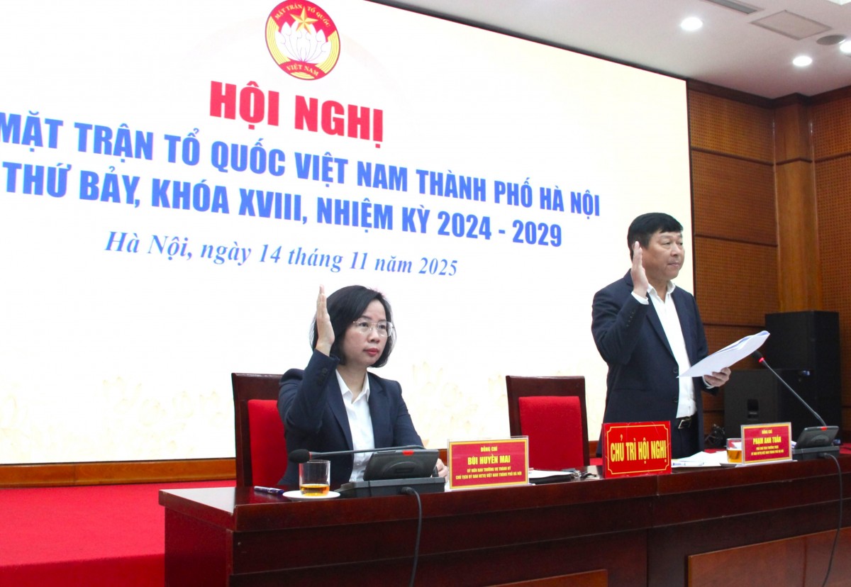 MTTQ Việt Nam thành phố Hà Nội thông qua các nội dung chương trình Đại hội khóa XVIII - ảnh 1