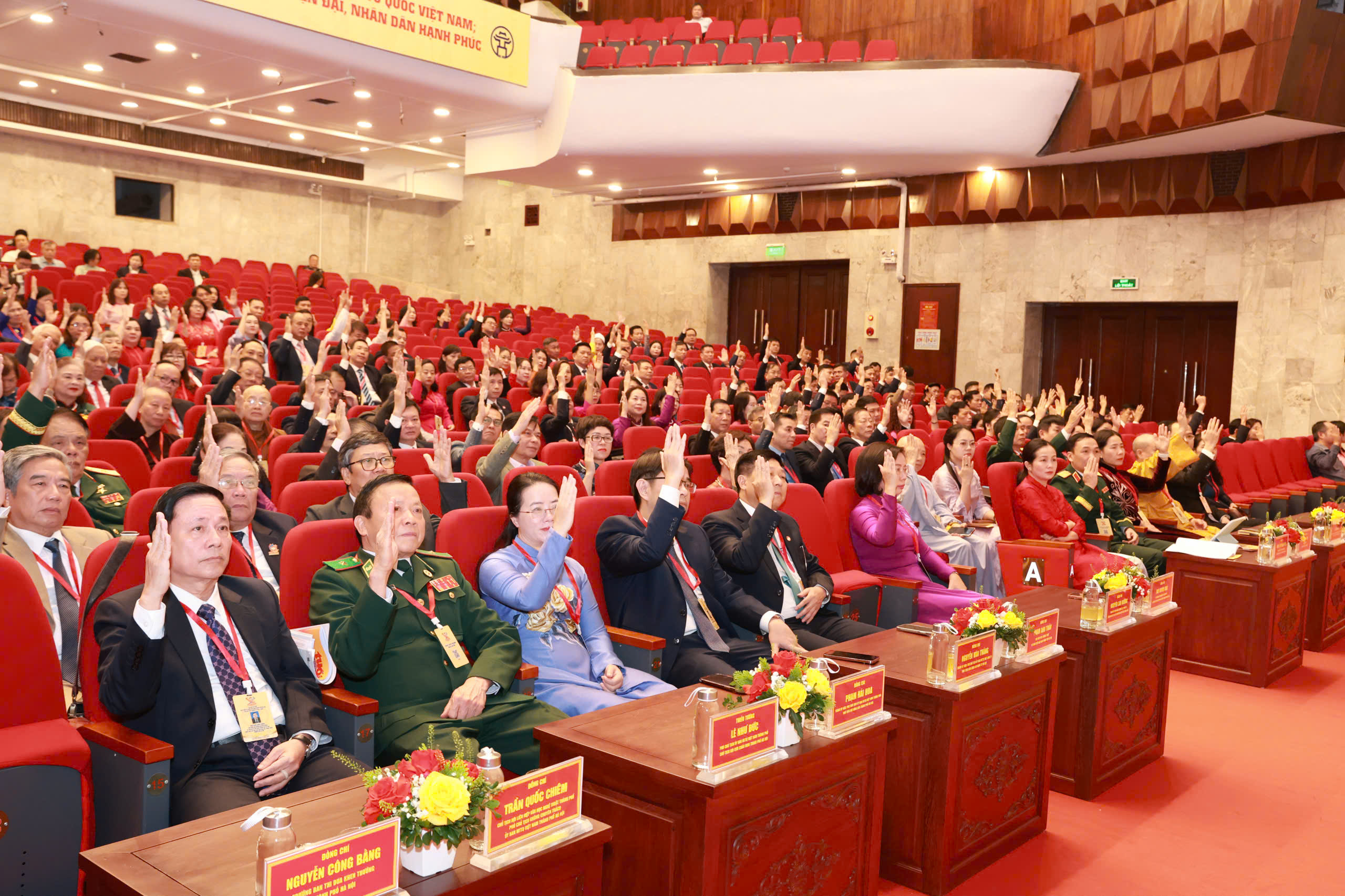 Đại hội MTTQ Việt Nam TP. Hà Nội lần thứ XVIII, nhiệm kỳ 2025 - 2030 bắt đầu ngày làm việc thứ nhất - ảnh 1