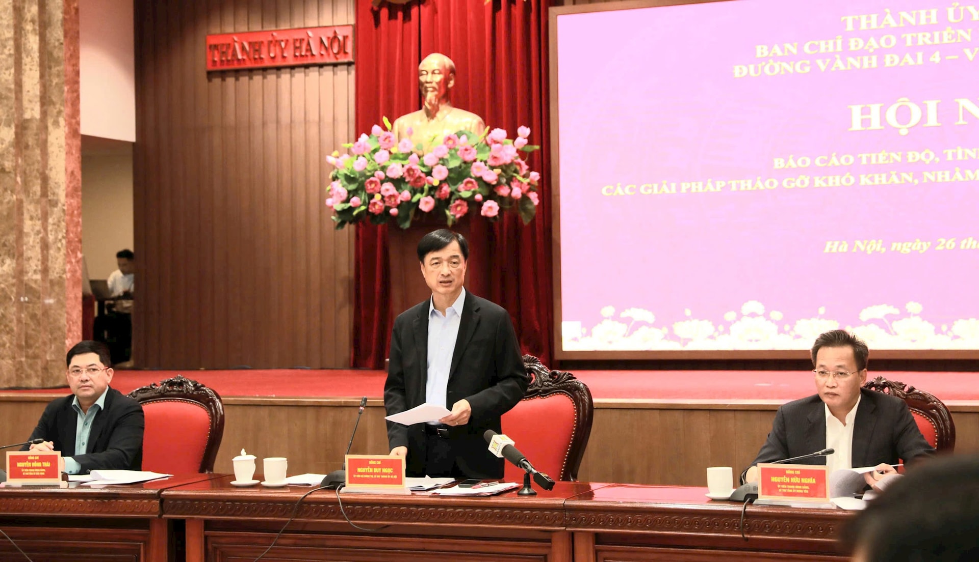 3 địa phương tập trung giải quyết các khó khăn, đẩy nhanh tiến độ tổng thể của Dự án đường Vành đai 4 - Vùng Thủ đô - ảnh 1