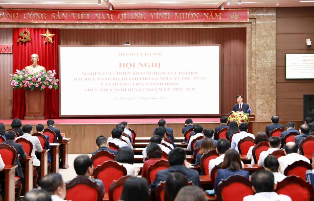 Khởi động Cuộc thi tìm hiểu Nghị quyết Đại hội Đảng bộ TP Hà Nội lần thứ XVIII - ảnh 1