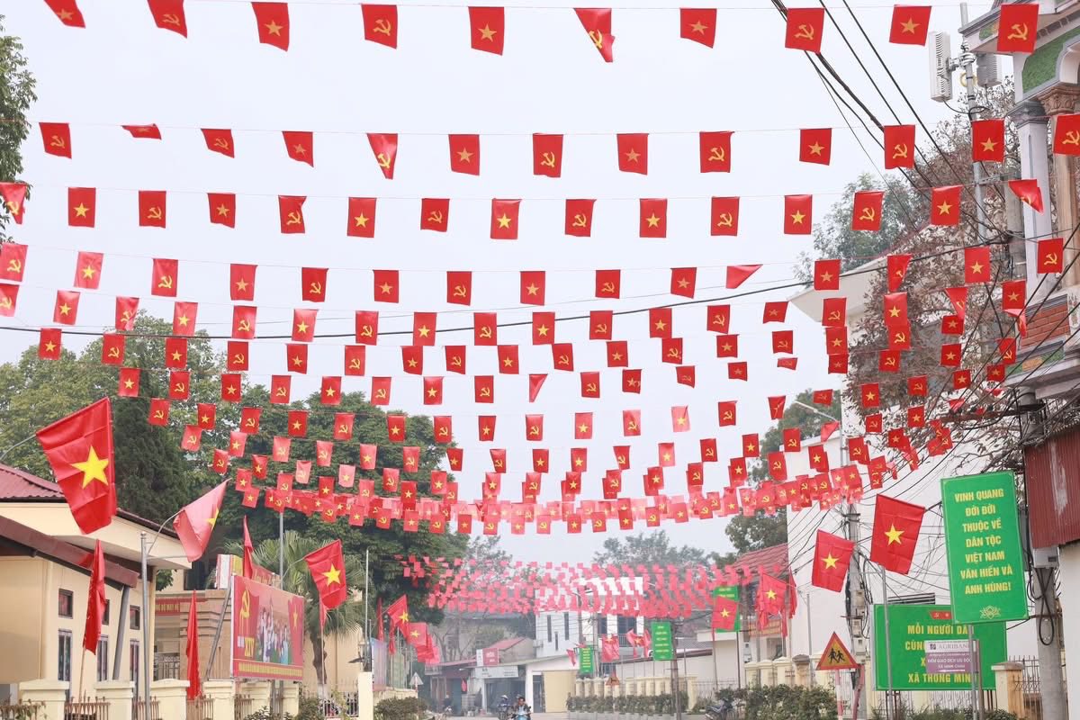 Xã đảo Minh Châu rực rỡ cờ hoa chào mừng Đại hội Đảng toàn quốc lần thứ XIV - ảnh 5