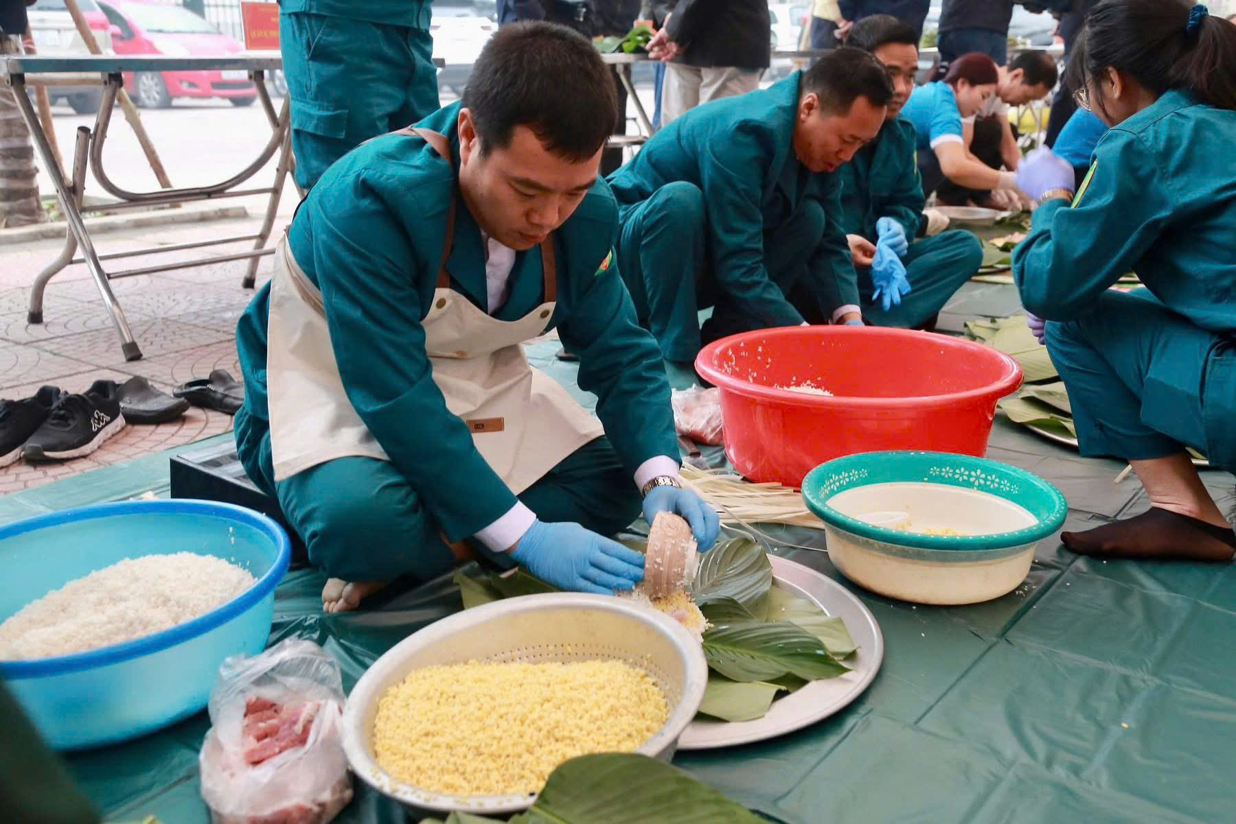 Phường Dương Nội - TP Hà Nội tổ chức Hội thi gói bánh chưng khéo chào Xuân Bính Ngọ 2026  ​ - ảnh 7