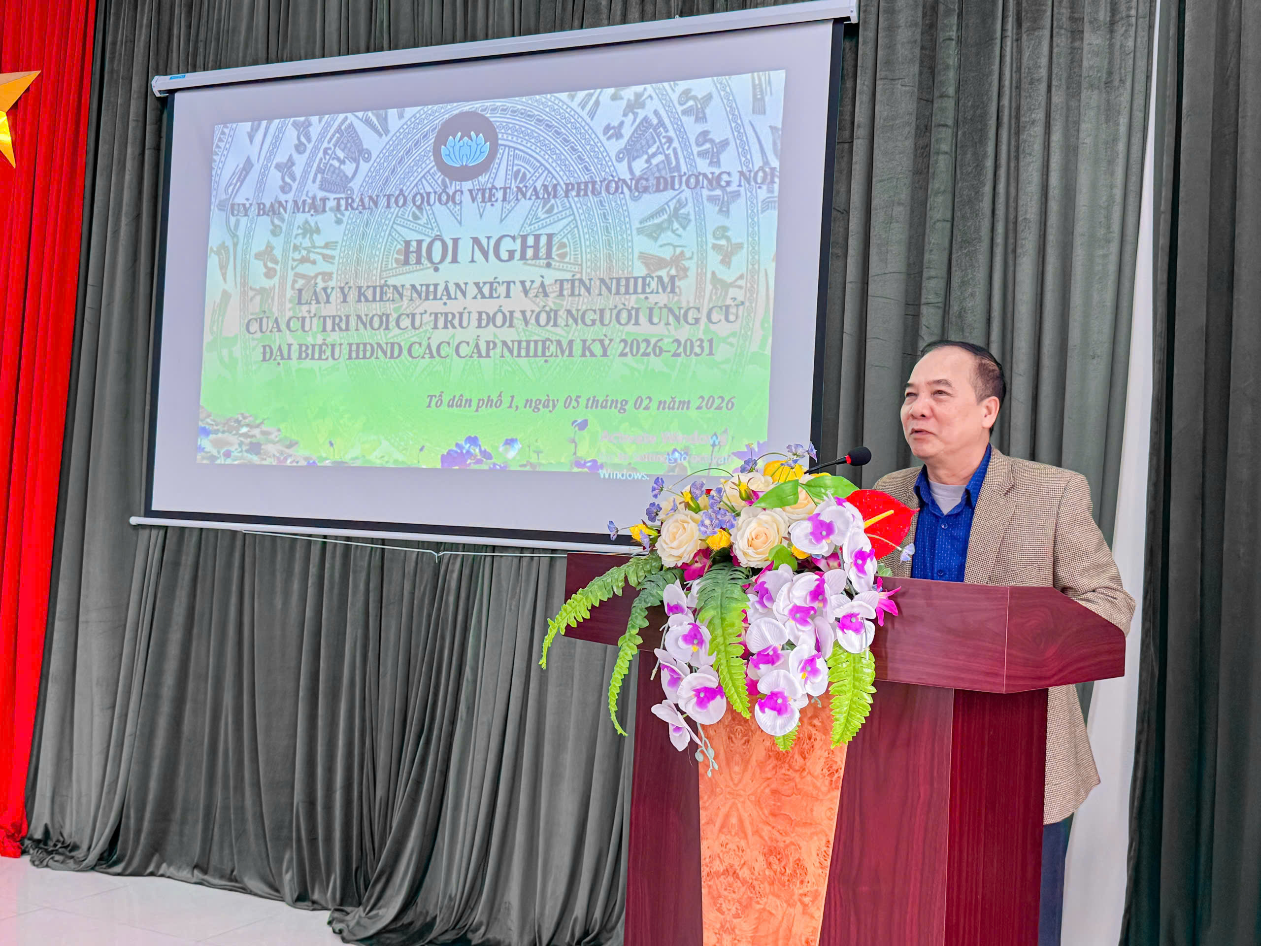 Phường Dương Nội tổ chức Hội nghị lấy ý kiến tín nhiệm của cử tri nơi cư trú đối với người ứng cử đại biểu HĐND các cấp - ảnh 3