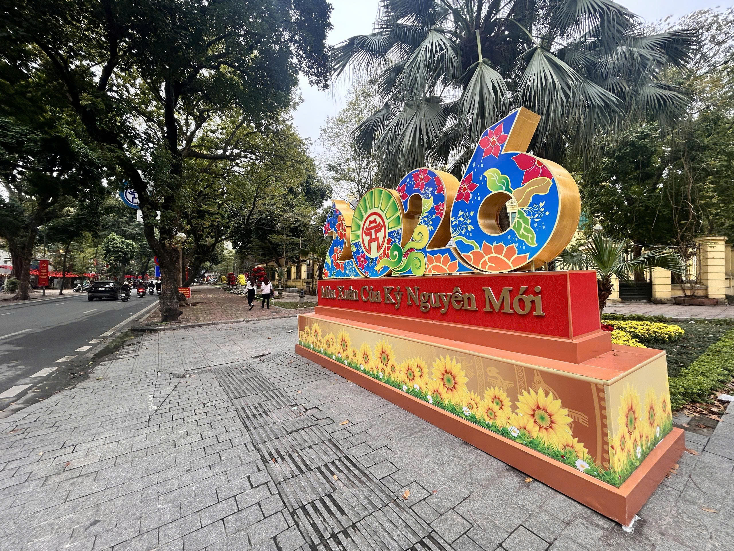 Hà Nội: Treo cờ Tổ quốc chào mừng Tết Nguyên đán Bính Ngọ - ảnh 3