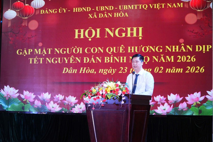 Xã Dân Hòa long trọng tổ chức Hội nghị gặp mặt người con quê hương - ảnh 1