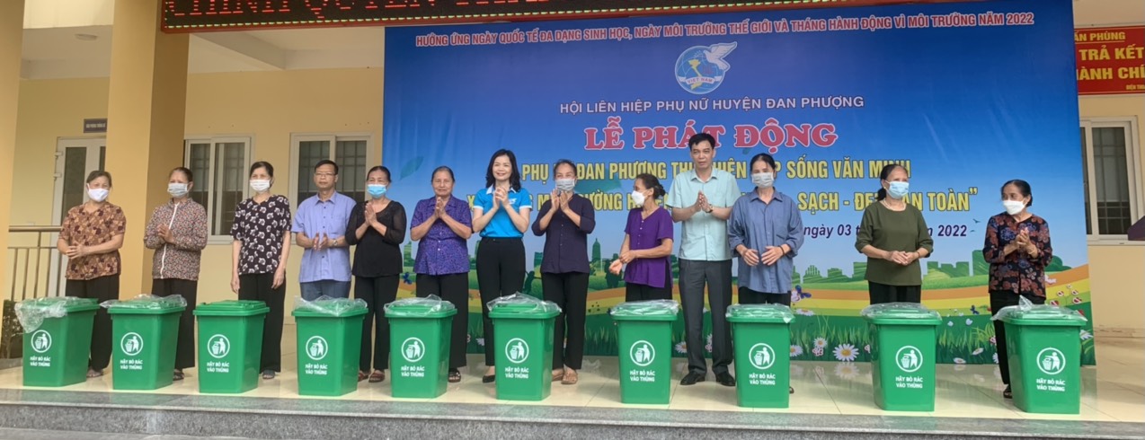 Phụ nữ Đan Phượng chung tay hành động vì môi trường “sáng, xanh, sạch, đẹp, an toàn” - ảnh 2