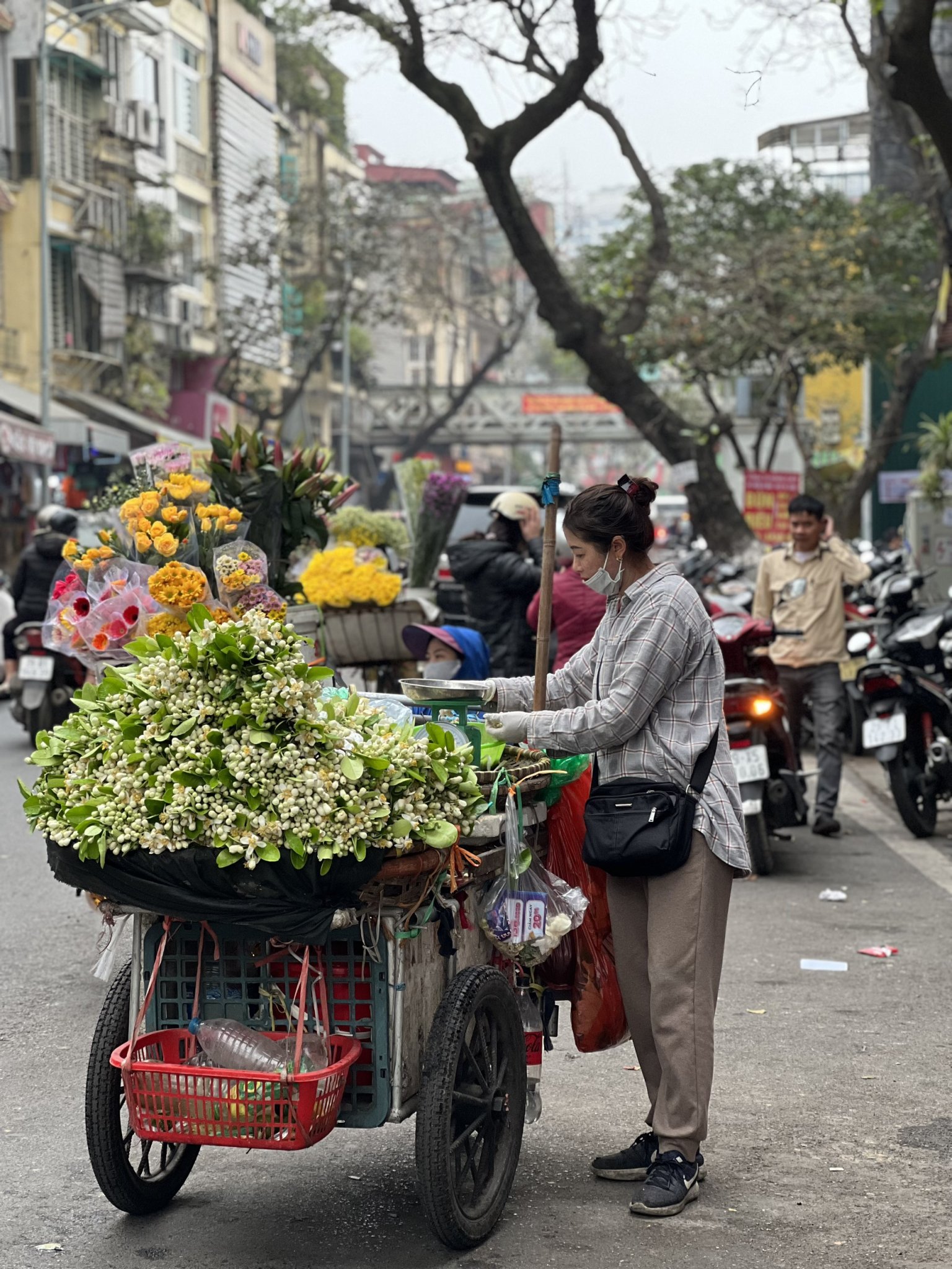 Hoa bưởi xuống phố với giá cao ngất ngưởng - ảnh 3