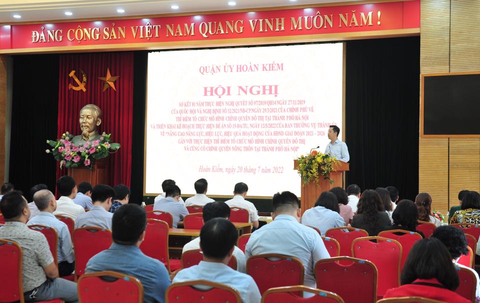 Hoàn Kiếm: Thí điểm mô hình chính quyền đô thị đã mang lại hiệu quả bước đầu - ảnh 1