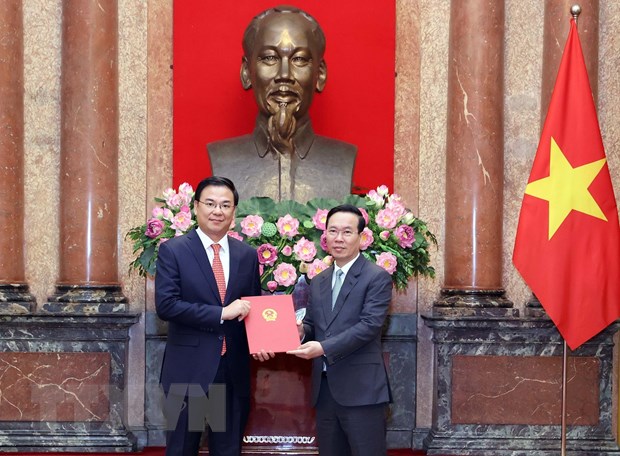 Chủ tịch nước trao quyết định bổ nhiệm Đại sứ Việt Nam tại Nhật Bản - ảnh 1