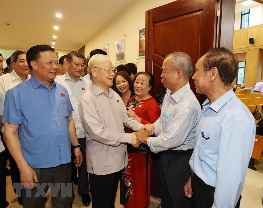 Tổng Bí thư tiếp xúc cử tri các quận Đống Đa, Ba Đình, Hai Bà Trưng - ảnh 3