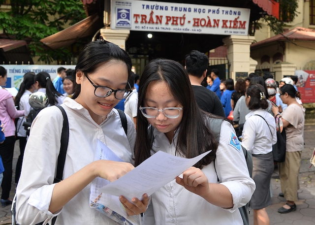 Kết quả thi tốt nghiệp THPT tại Hà Nội tăng 10 bậc - ảnh 1