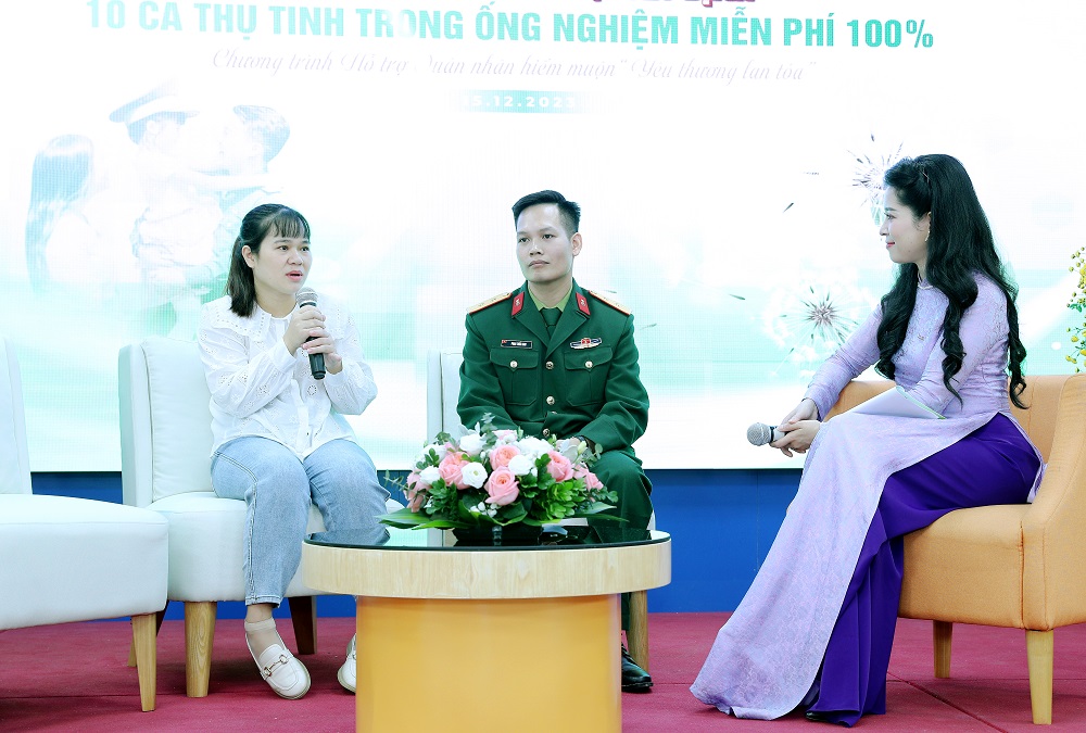 Hỗ trợ miễn phí làm IVF tặng 10 gia đình quân nhân hiếm muộn - ảnh 2