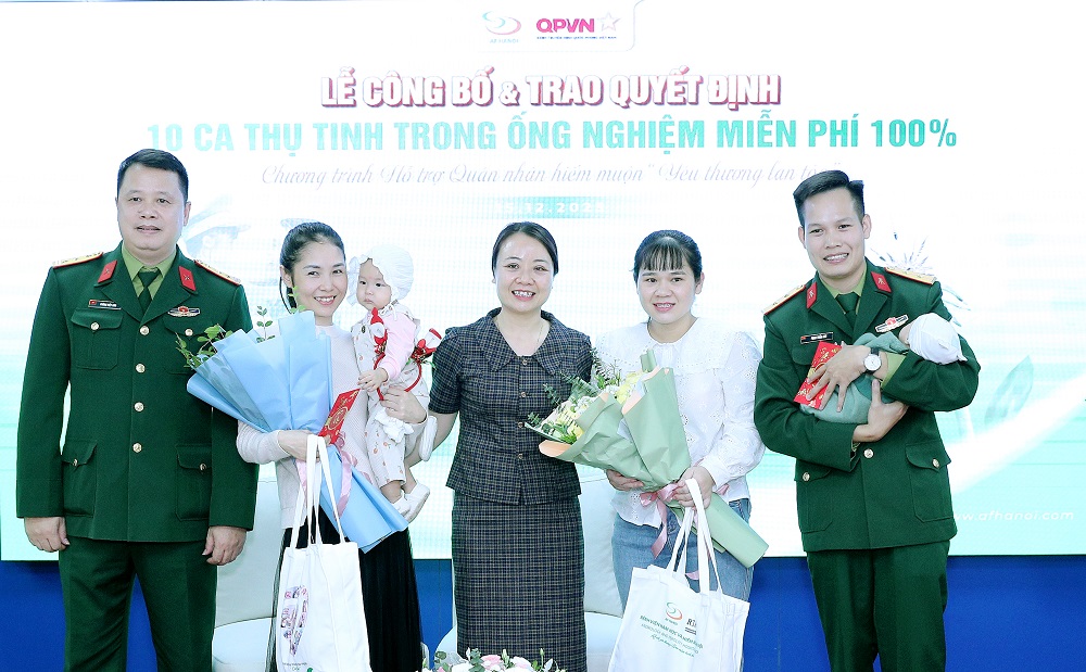 Hỗ trợ miễn phí làm IVF tặng 10 gia đình quân nhân hiếm muộn - ảnh 4