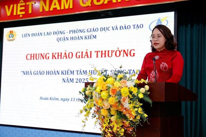  Chung khảo Giải thưởng “Nhà giáo Hoàn Kiếm tâm huyết, sáng tạo” năm 2025 - ảnh 1