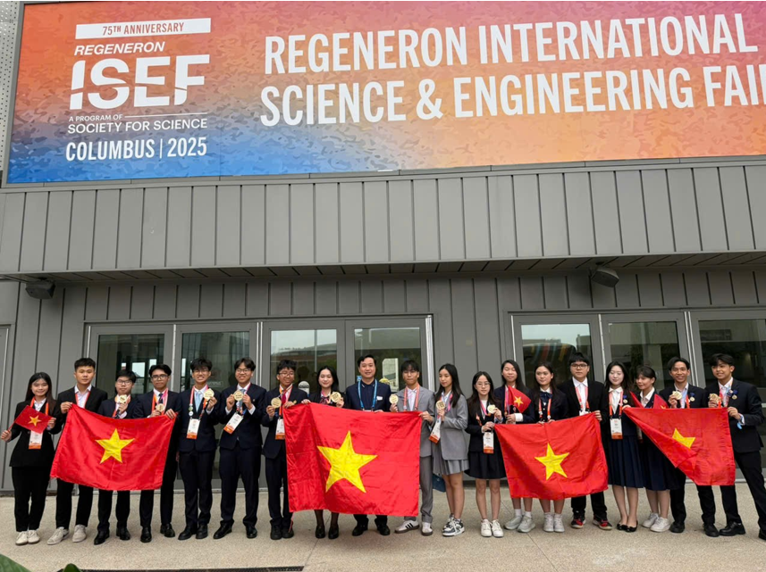 Đoàn học sinh Việt Nam giành 5 giải Đặc biệt tại Hội thi Khoa học kỹ thuật quốc tế 2025 - ảnh 1