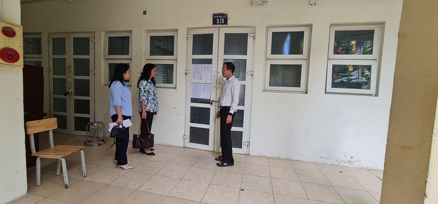 Quận Ba Đình: Các điểm thi đã sẵn sàng cho kỳ thi tốt nghiệp THPT năm 2025 - ảnh 5