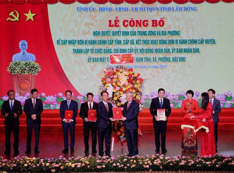 Công bố nghị quyết, quyết định sáp nhập đơn vị hành chính, chỉ định nhân sự trên cả nước - ảnh 7