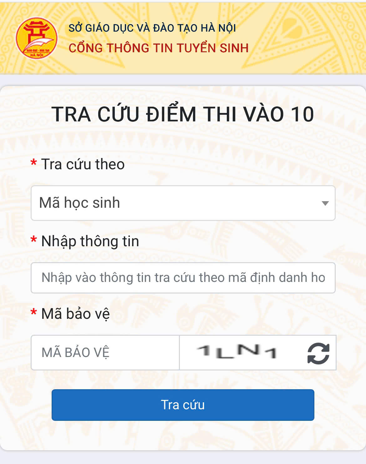 Tra cứu điểm thi lớp 10 THPT năm học 2025-2026 của Hà Nội - ảnh 1