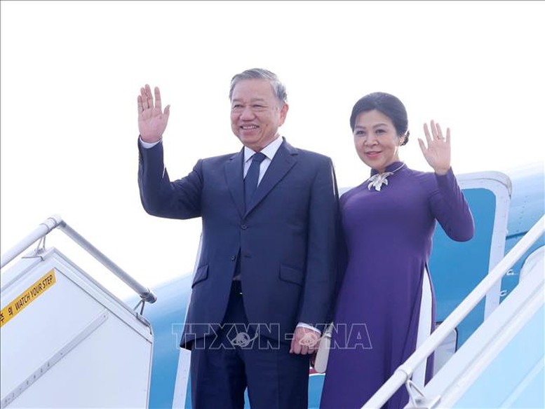 Tổng Bí thư Tô Lâm và Phu nhân kết thúc tốt đẹp chuyến thăm cấp Nhà nước tới Hàn Quốc - ảnh 1