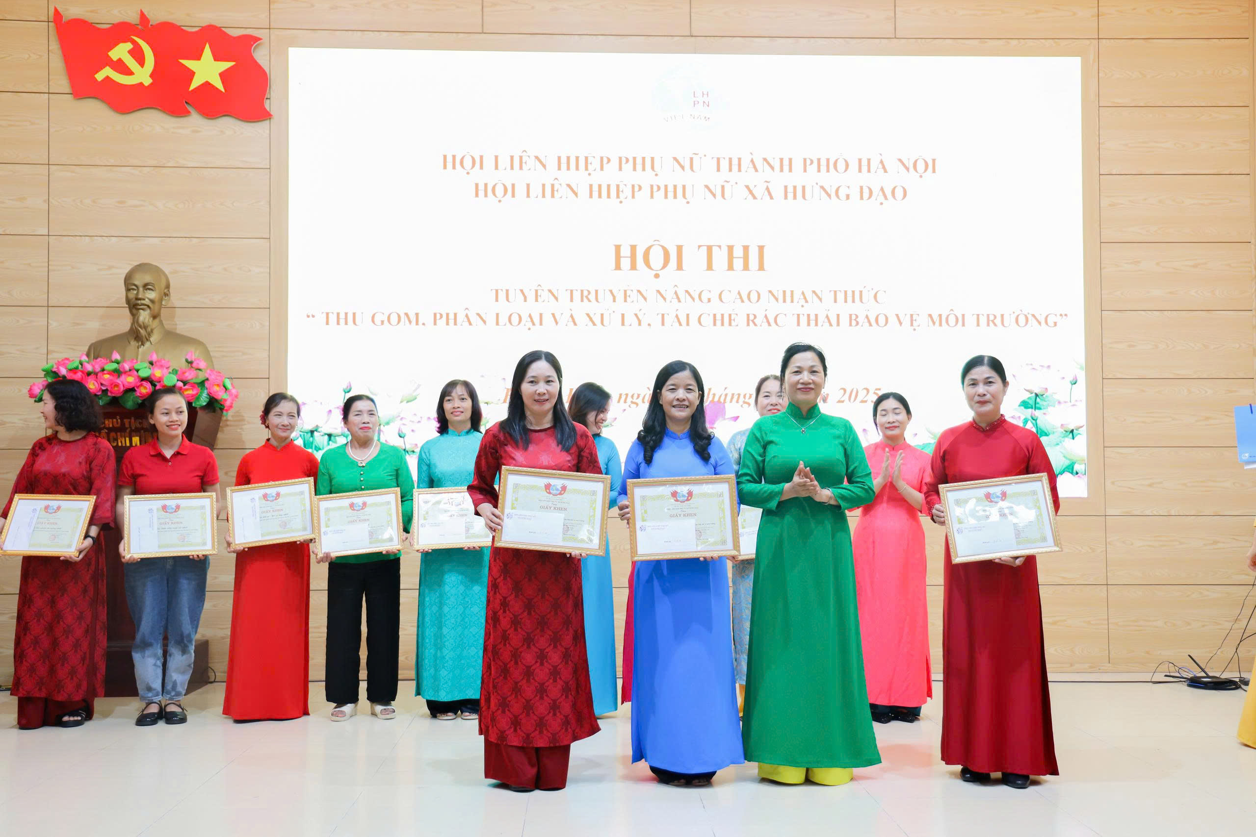Hội LHPN Xã Hưng Đạo: Sôi nổi hội thi “Thu gom, phân loại và xử lý rác thải bảo vệ môi trường” - ảnh 8