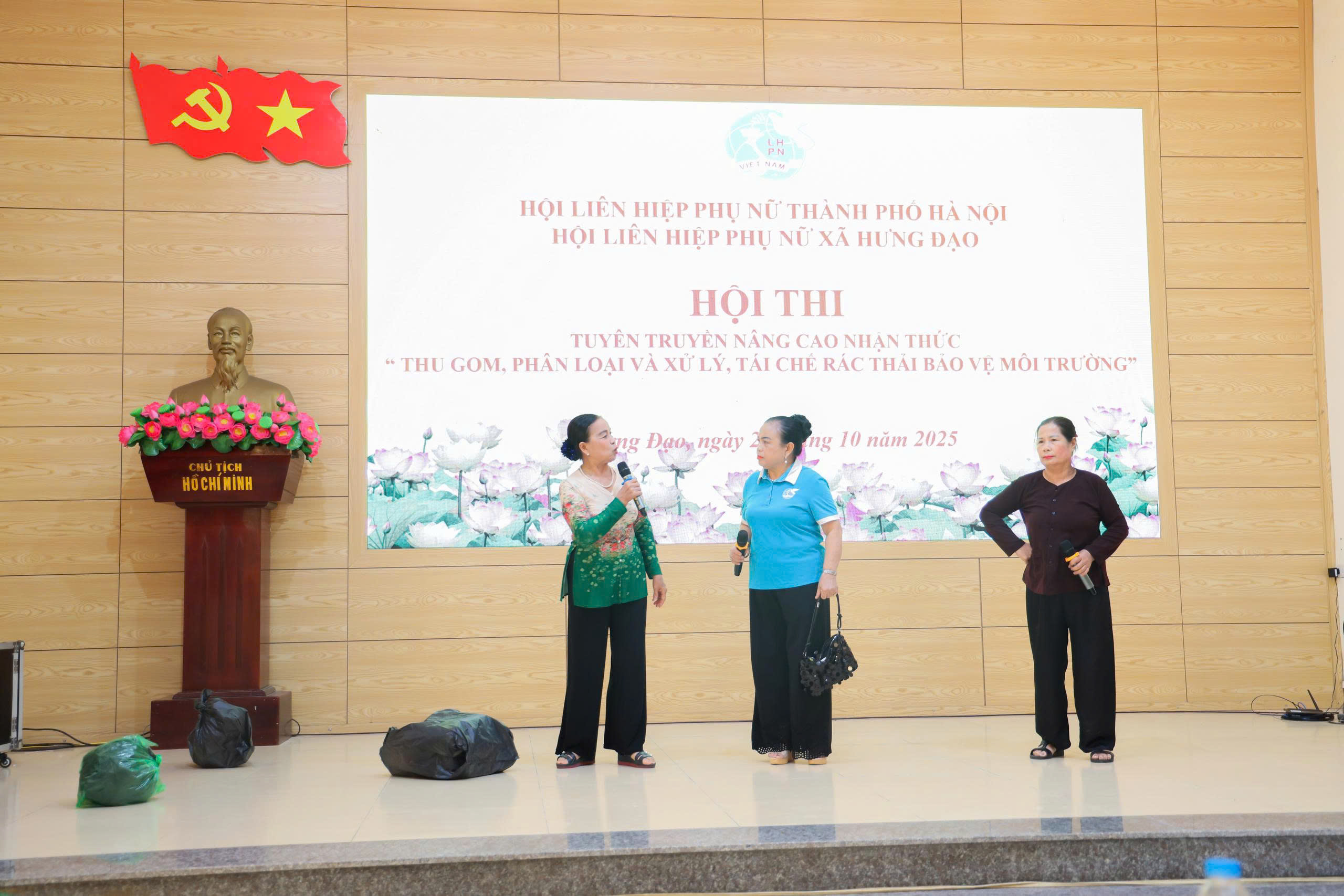 Hội LHPN Xã Hưng Đạo: Sôi nổi hội thi “Thu gom, phân loại và xử lý rác thải bảo vệ môi trường” - ảnh 17