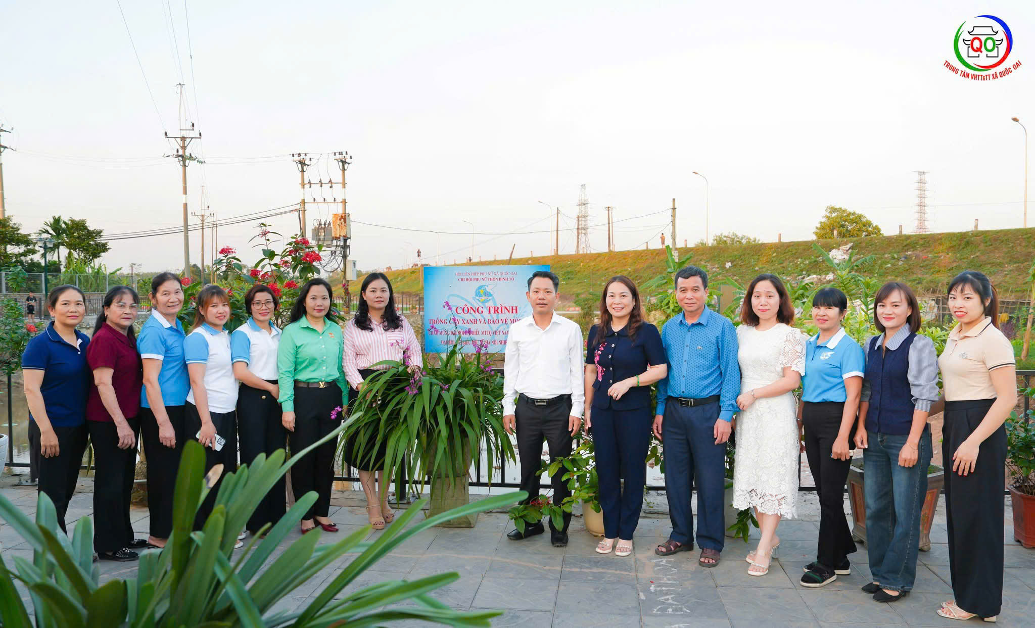 Hội Phụ nữ  xã Quốc Oai: Gắn biển công trình chào mừng Đại hội đại biểu Phụ nữ thành phố Hà Nội lần thứ XVII - ảnh 5