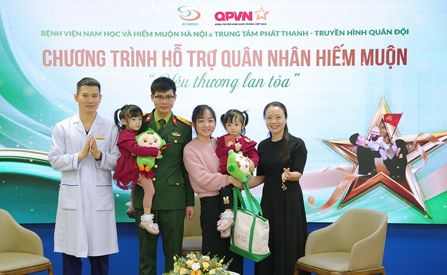 Trao gửi yêu thương  đến với các gia đình quân nhân hiếm muộn - ảnh 4