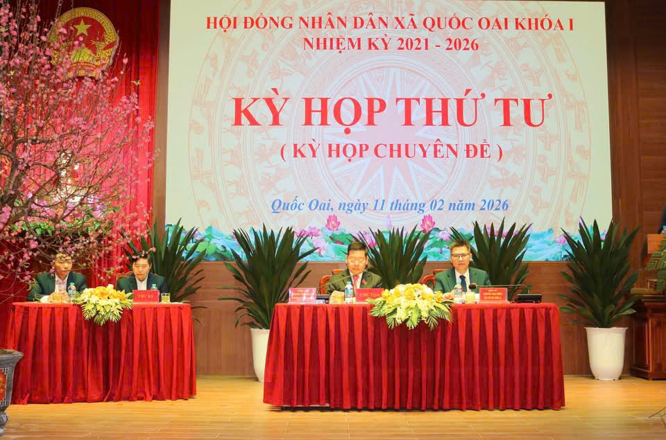 HĐND xã Quốc Oai tổ chức Kỳ họp thứ tư: Kiện toàn bộ máy chính quyền cơ sở - ảnh 1