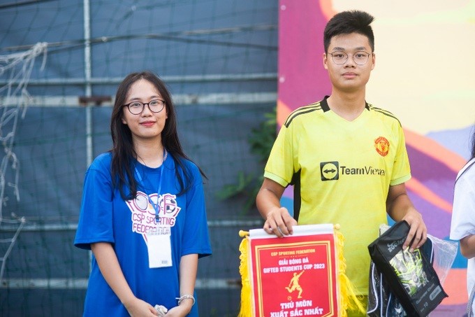 Đội tuyển Chuyên Nguyễn Huệ giành cúp vô địch giải bóng đá Gifted Students Cup 2023 - ảnh 6