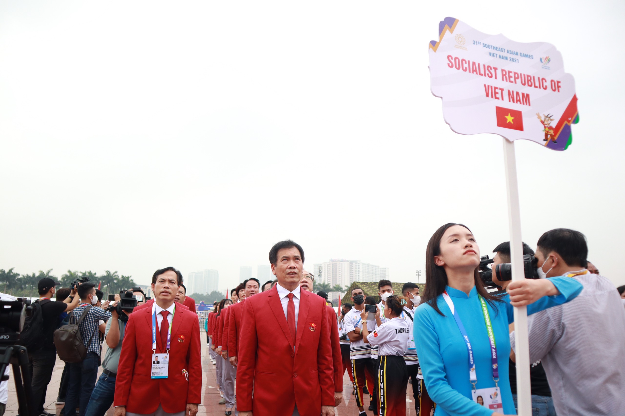 Toàn cảnh Lễ thượng cờ các Đoàn thể thao dự SEA Games 31 - ảnh 1