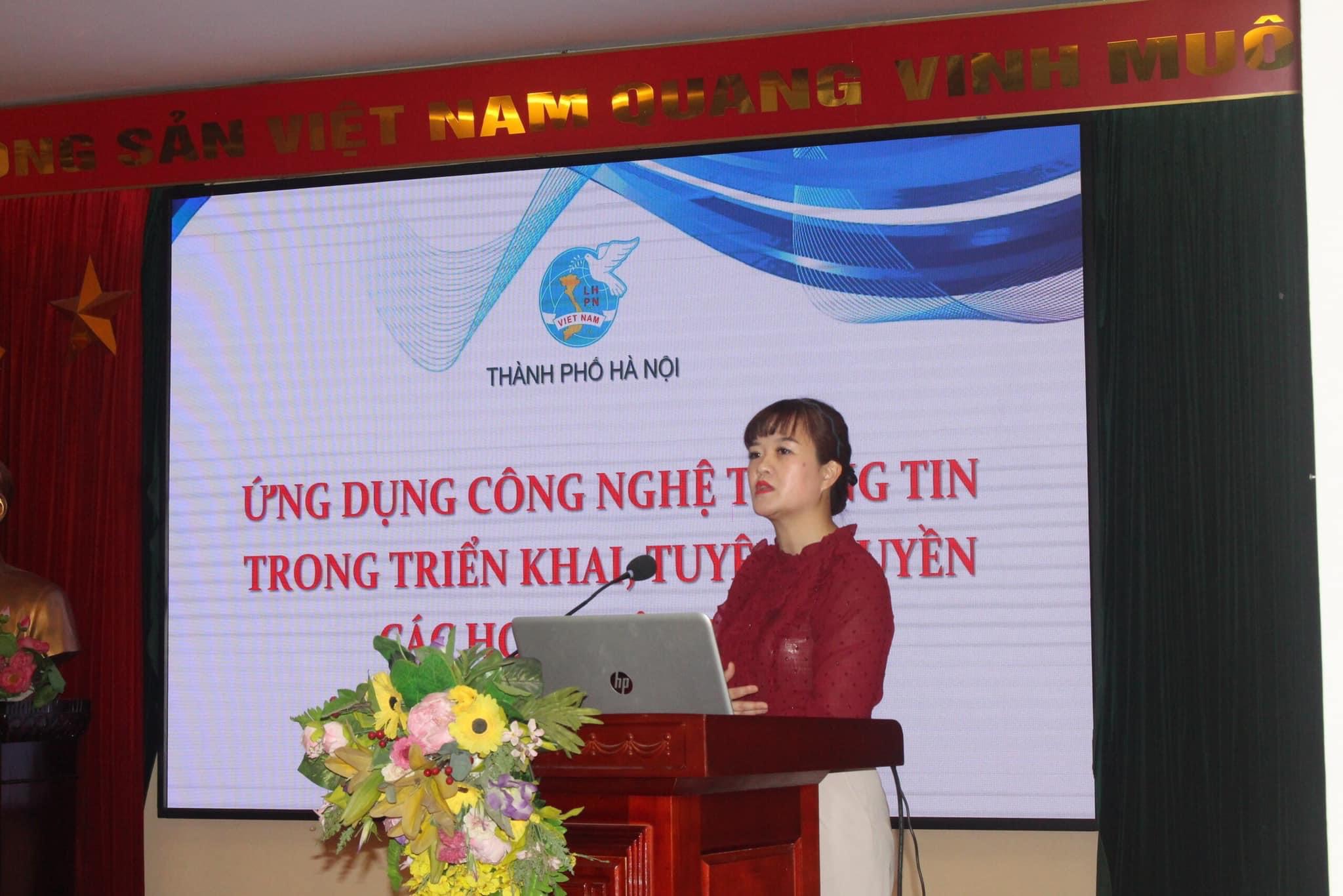 Khai mạc lớp bồi dưỡng nghiệp vụ công tác Hội Phụ nữ quận Tây Hồ năm 2022 - ảnh 2