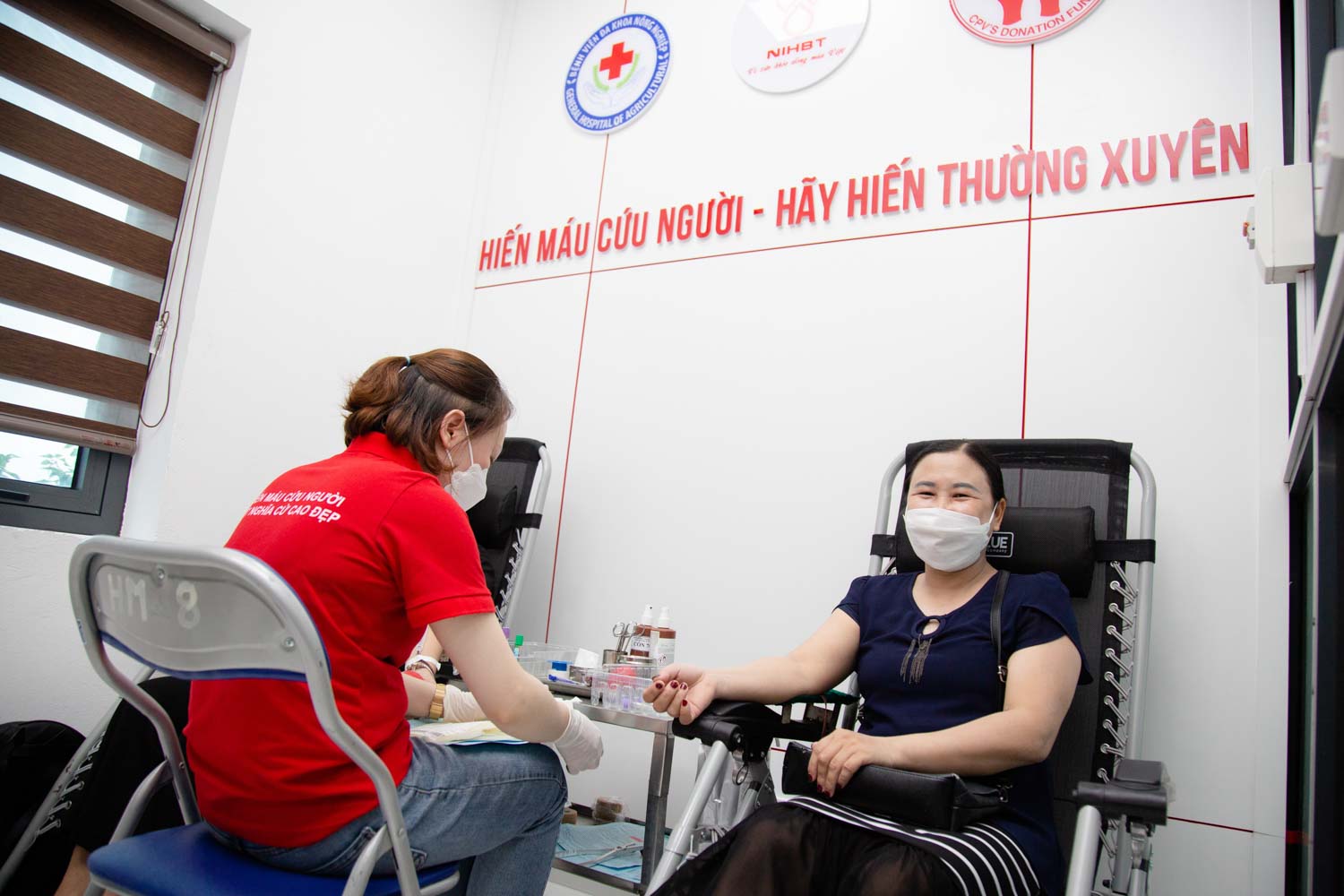 Khai trương điểm hiến máu cố định tại BV Đa khoa Nông nghiệp - ảnh 7