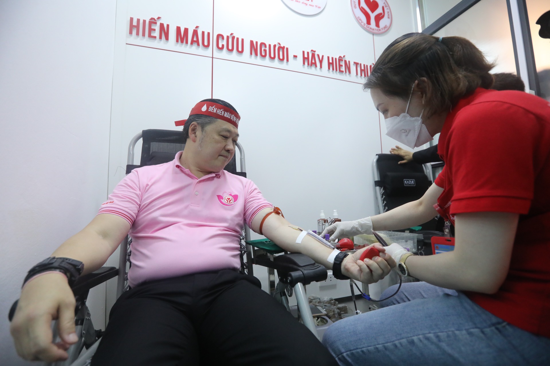 Khai trương điểm hiến máu cố định tại BV Đa khoa Nông nghiệp - ảnh 4