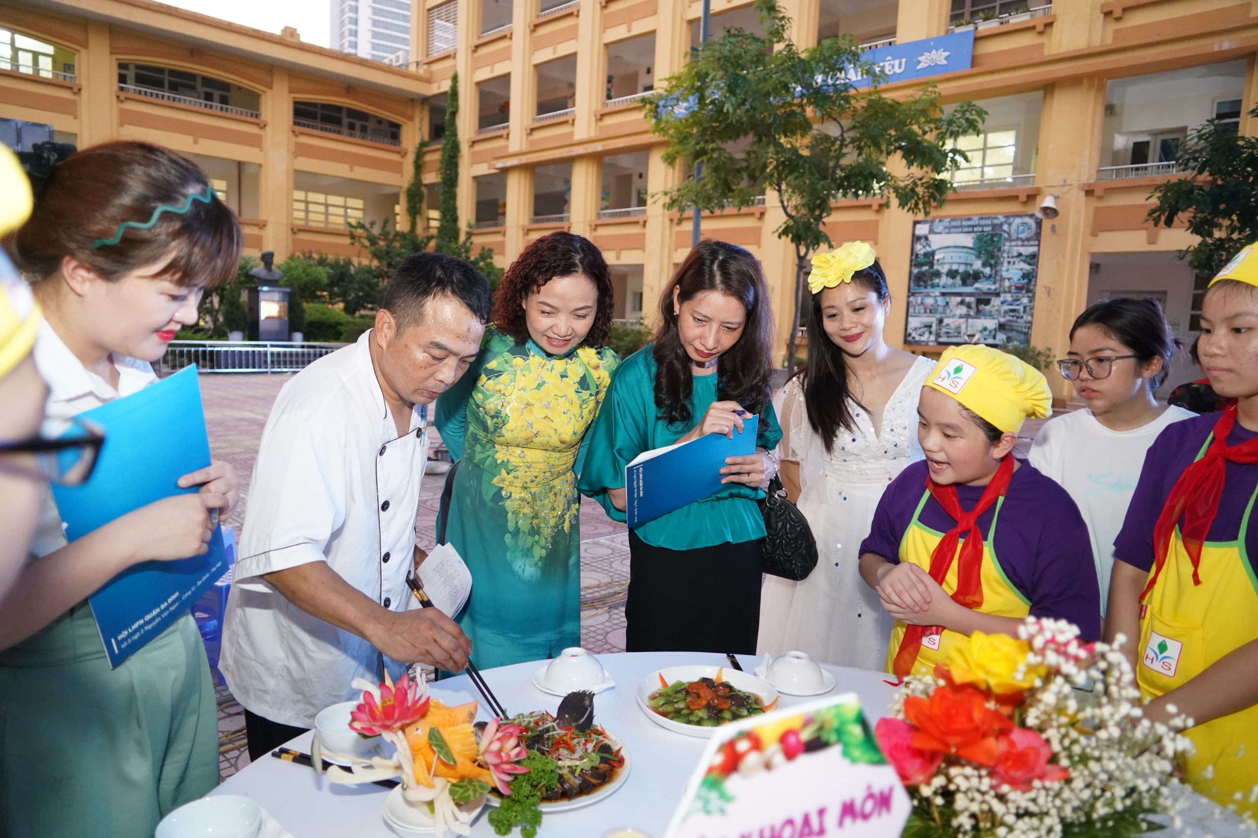 Hội thi “Đầu bếp nhí quận Ba Đình” - sân chơi thú vị cho các trẻ em trên địa bàn - ảnh 11