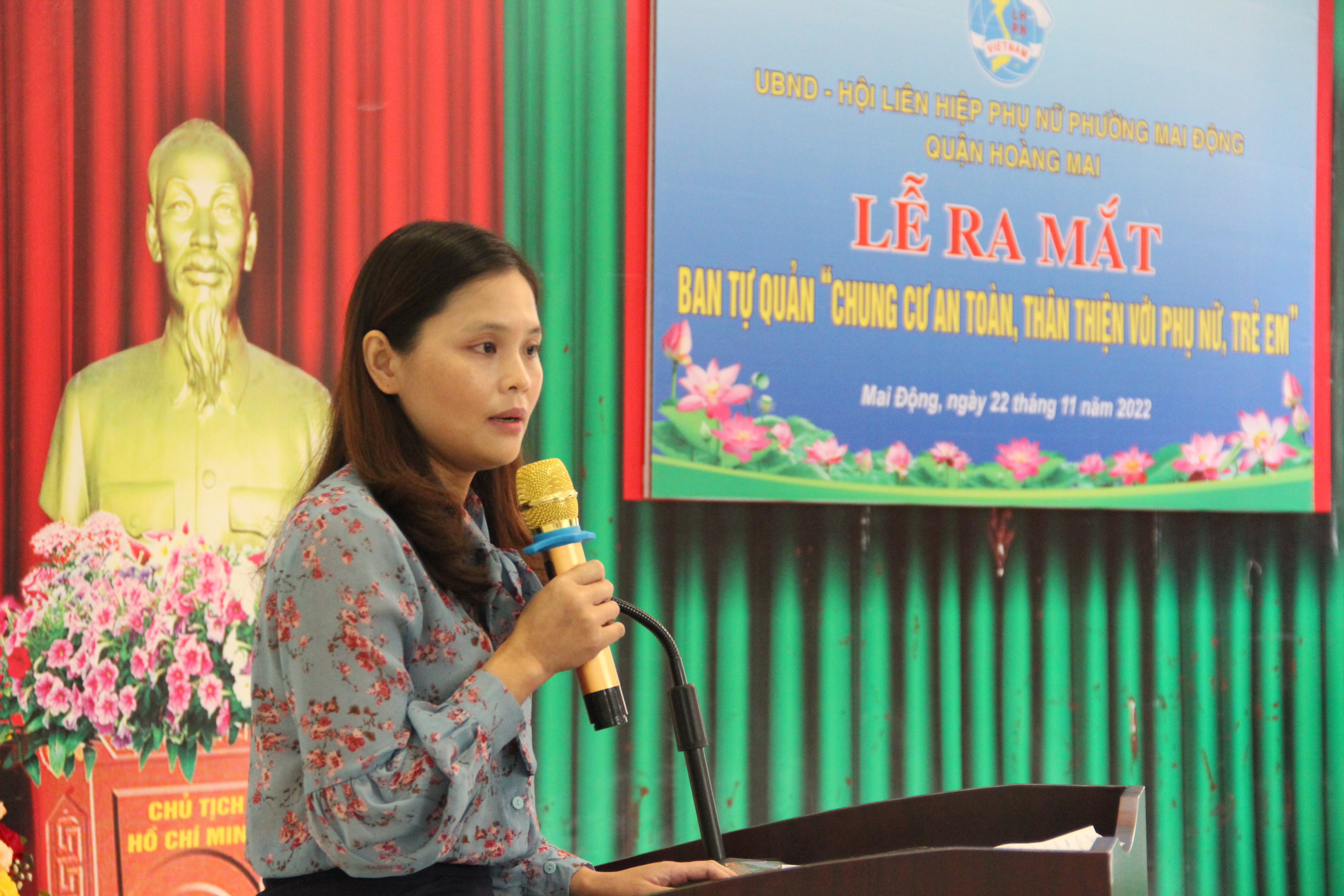 Ra mắt Ban tự quản Chung cư an toàn, thân thiện với phụ nữ và trẻ em phường Mai Động - ảnh 2
