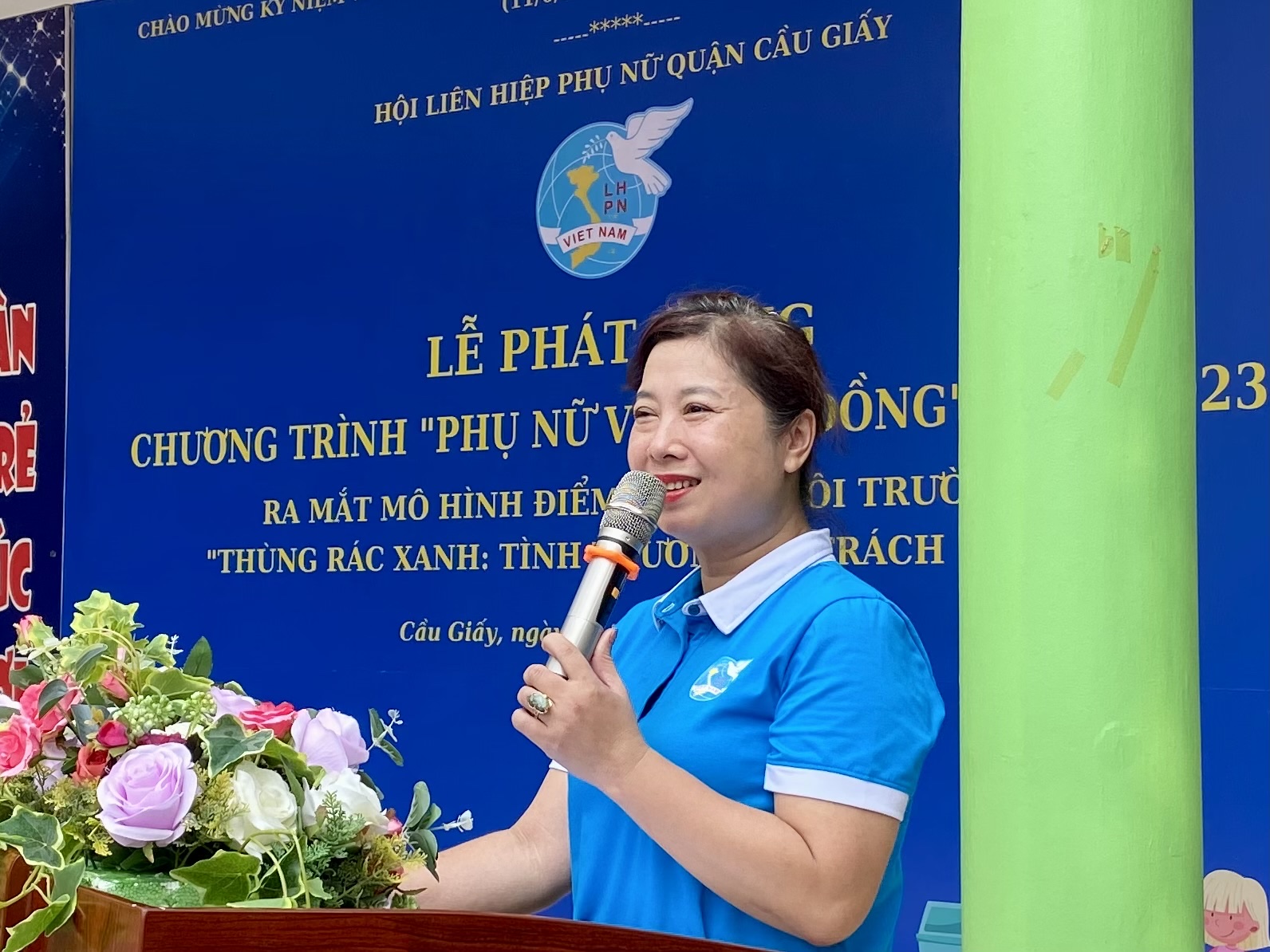Hội LHPN quận Cầu Giấy: Ra mắt mô hình “Thùng rác xanh: Tình thương và trách nhiệm“ - ảnh 2