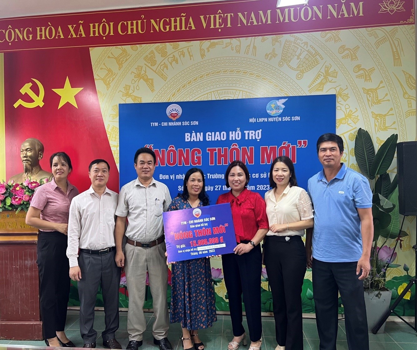 TYM chi nhánh Sóc Sơn: Chung tay cùng Hội LHPN xây dựng nông thôn mới - ảnh 2