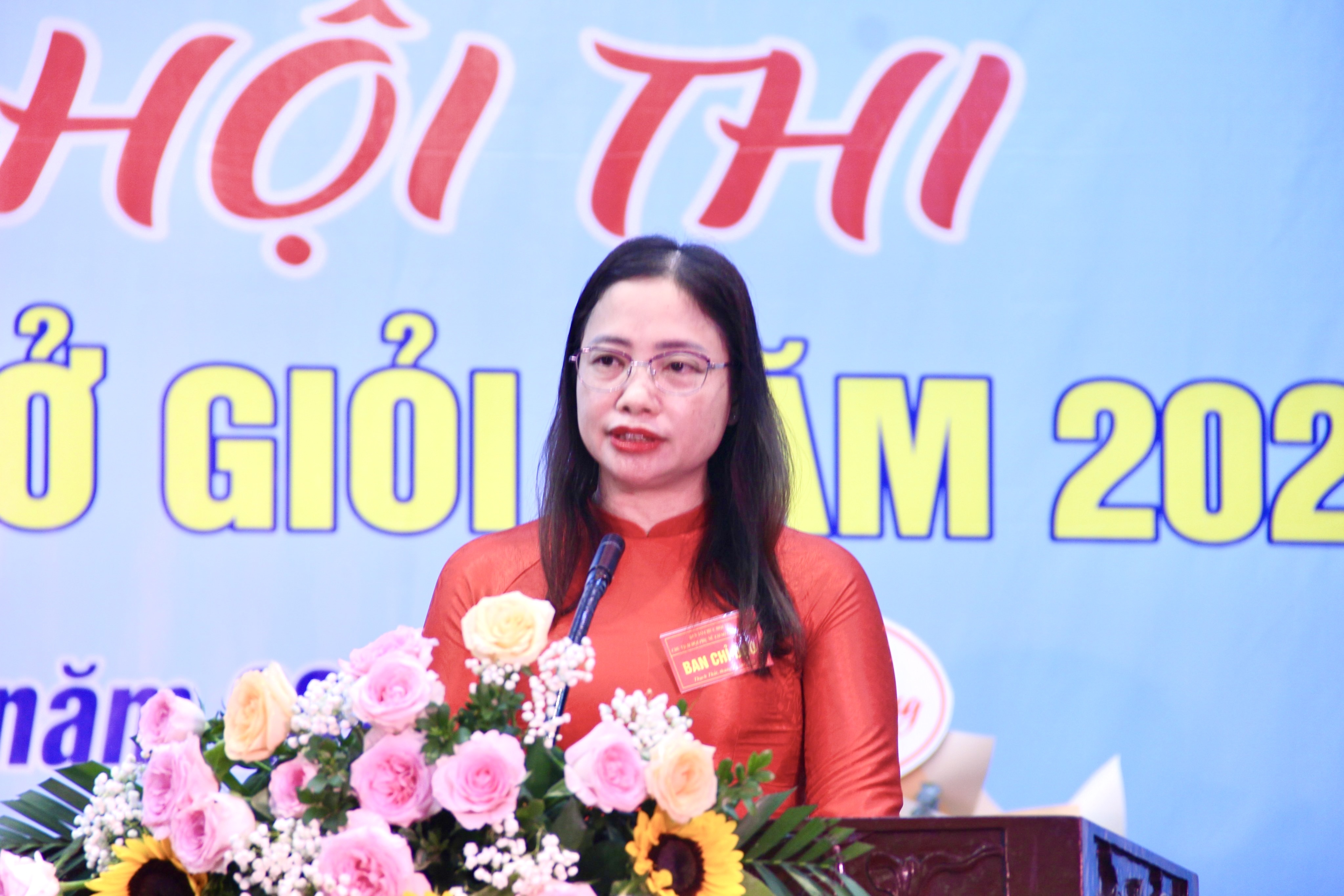 Chung khảo Hội thi Chủ tịch phụ nữ cơ sở giỏi huyện Thạch Thất - ảnh 2