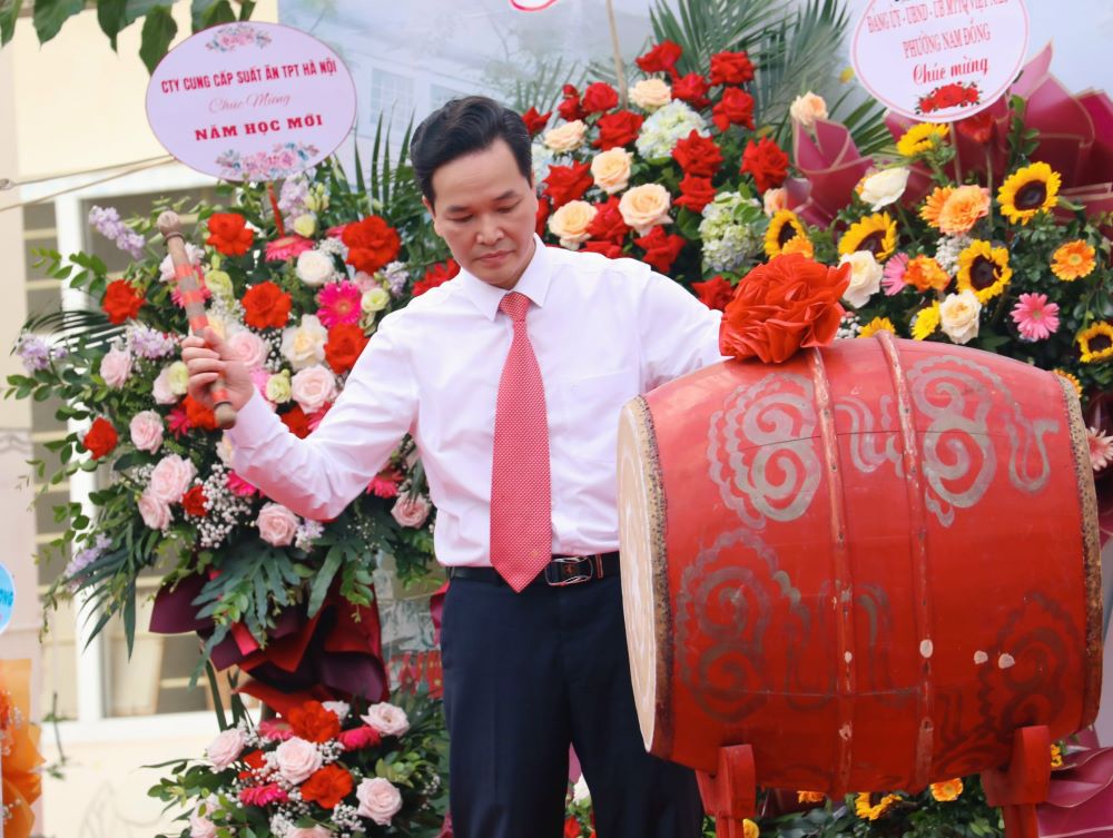 Lễ khai giảng đặc biệt của thầy, trò trường PTCS Xã Đàn - ảnh 2