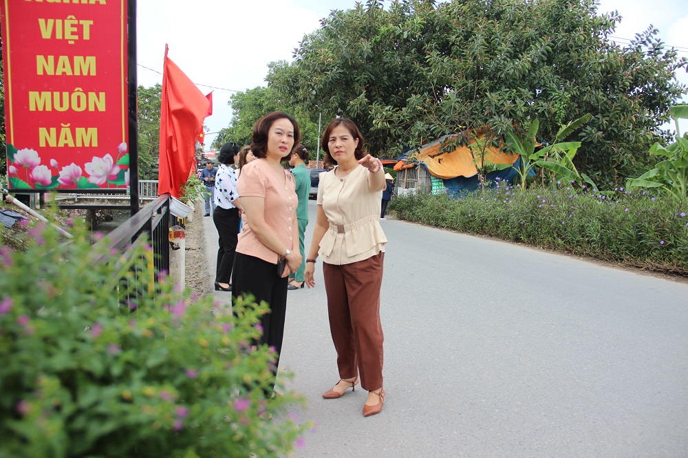 Ấn tượng những đoạn đường, tuyến phố bích họa/nở hoa của phụ nữ Thủ đô - ảnh 3