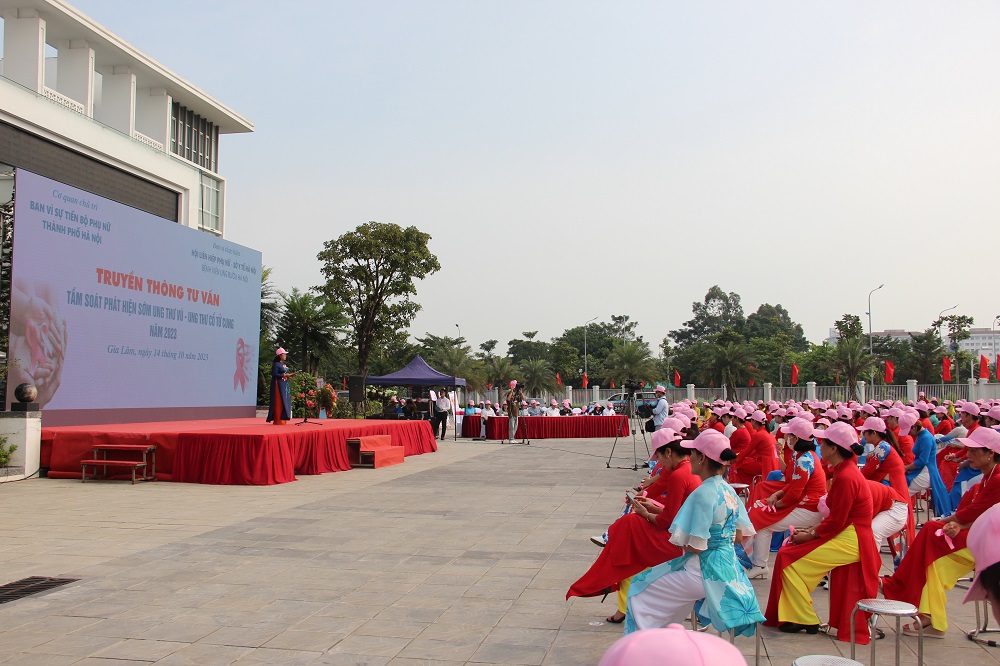 Hội LHPN Hà Nội: Kêu gọi chung tay phòng chống ung thư vú, ung thư cổ tử cung - ảnh 3