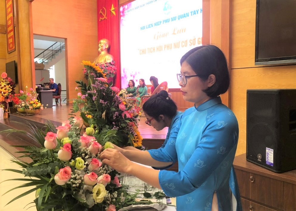 Giao lưu “Chủ tịch Hội Phụ nữ cơ sở giỏi” quận Tây Hồ - ảnh 3