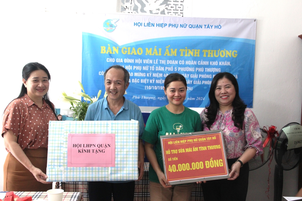 Khánh thành “mái ấm” cho hội viên phụ nữ khó khăn phường Phú Thượng - ảnh 3