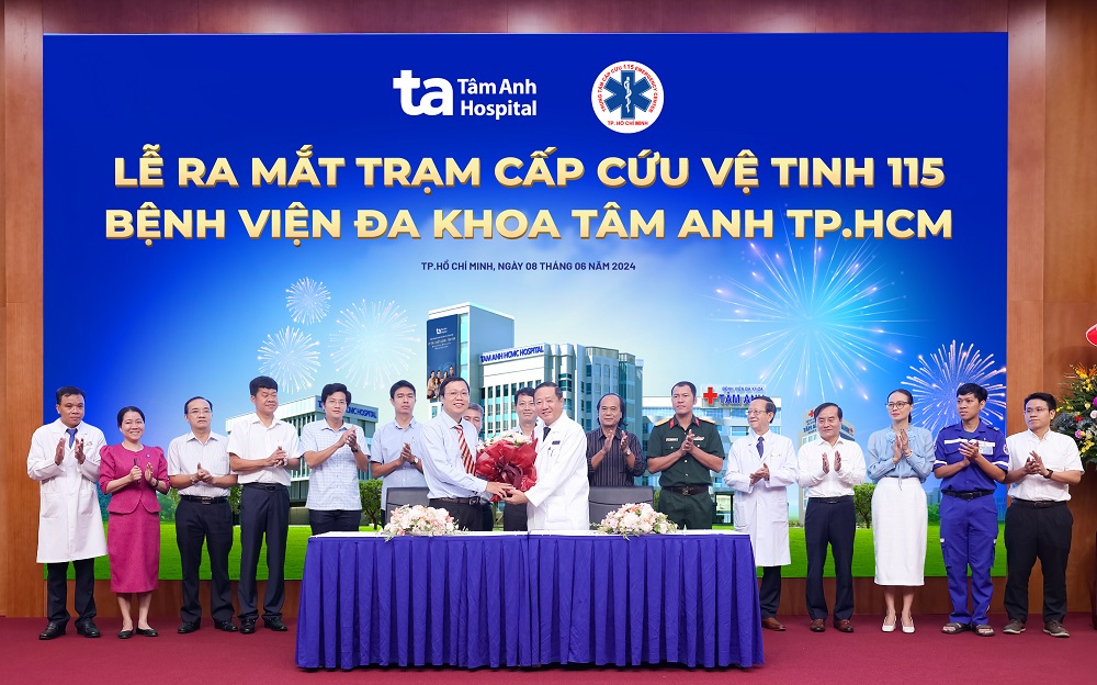 Ra mắt Trạm cấp cứu vệ tinh 115 tại BV Đa khoa Tâm Anh TP. Hồ Chí Minh - ảnh 1