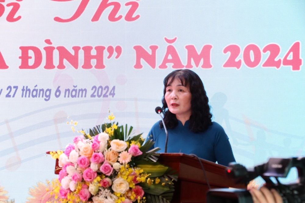 Hội LHPN huyện Chương Mỹ: Vun đắp hạnh phúc qua hội thi “Tiếng hát gia đình“ - ảnh 1