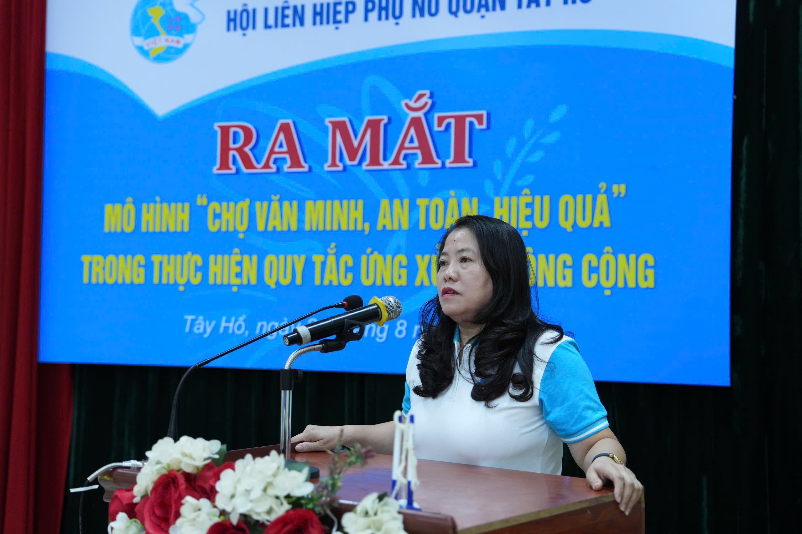 Hội LHPN quận Tây Hồ: Ra mắt mô hình “Chợ văn minh an toàn, hiệu quả” - ảnh 2