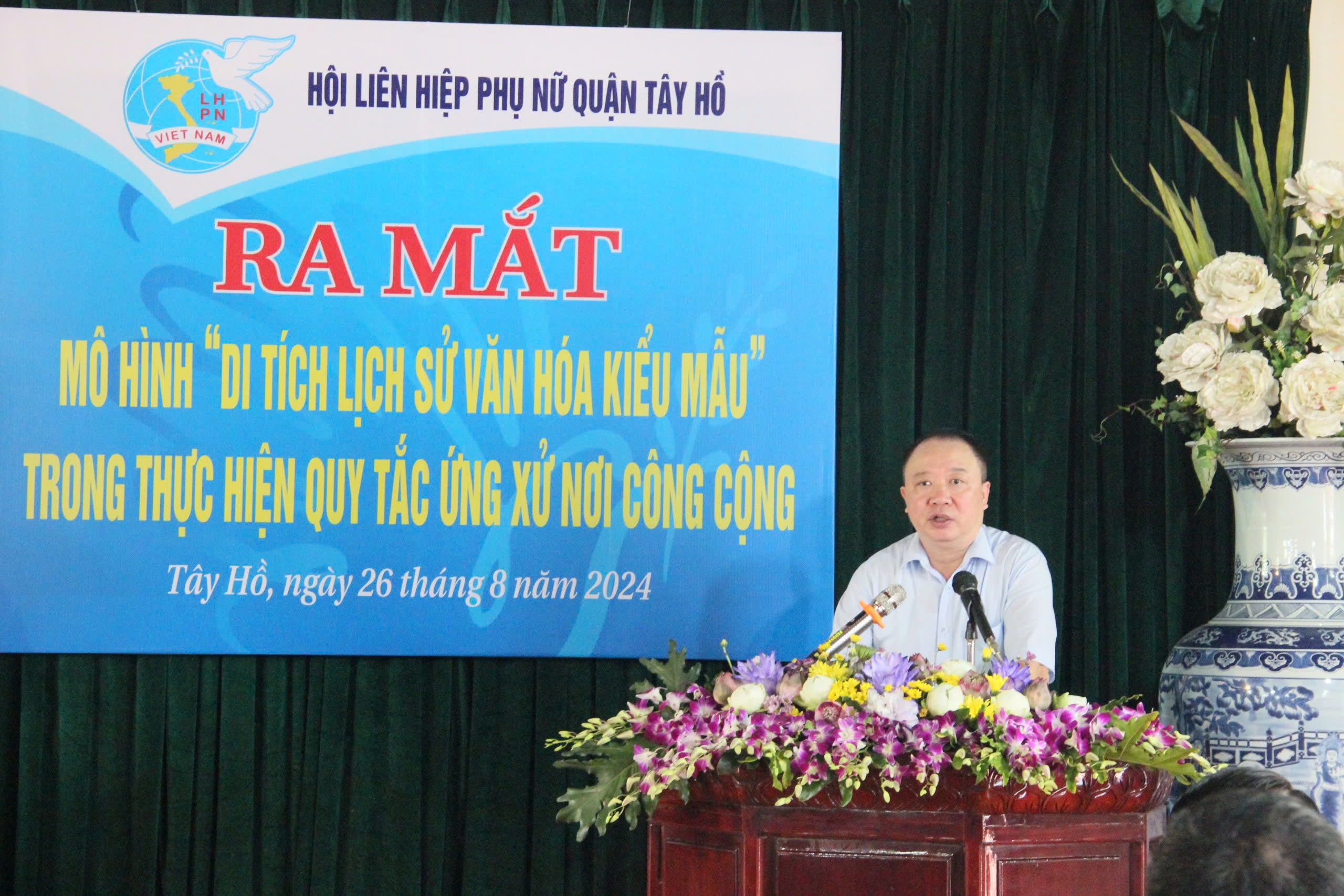Phụ nữ Tây Hồ chung tay thực hiện quy tắc ứng xử tại khu di tích lịch sử - ảnh 5